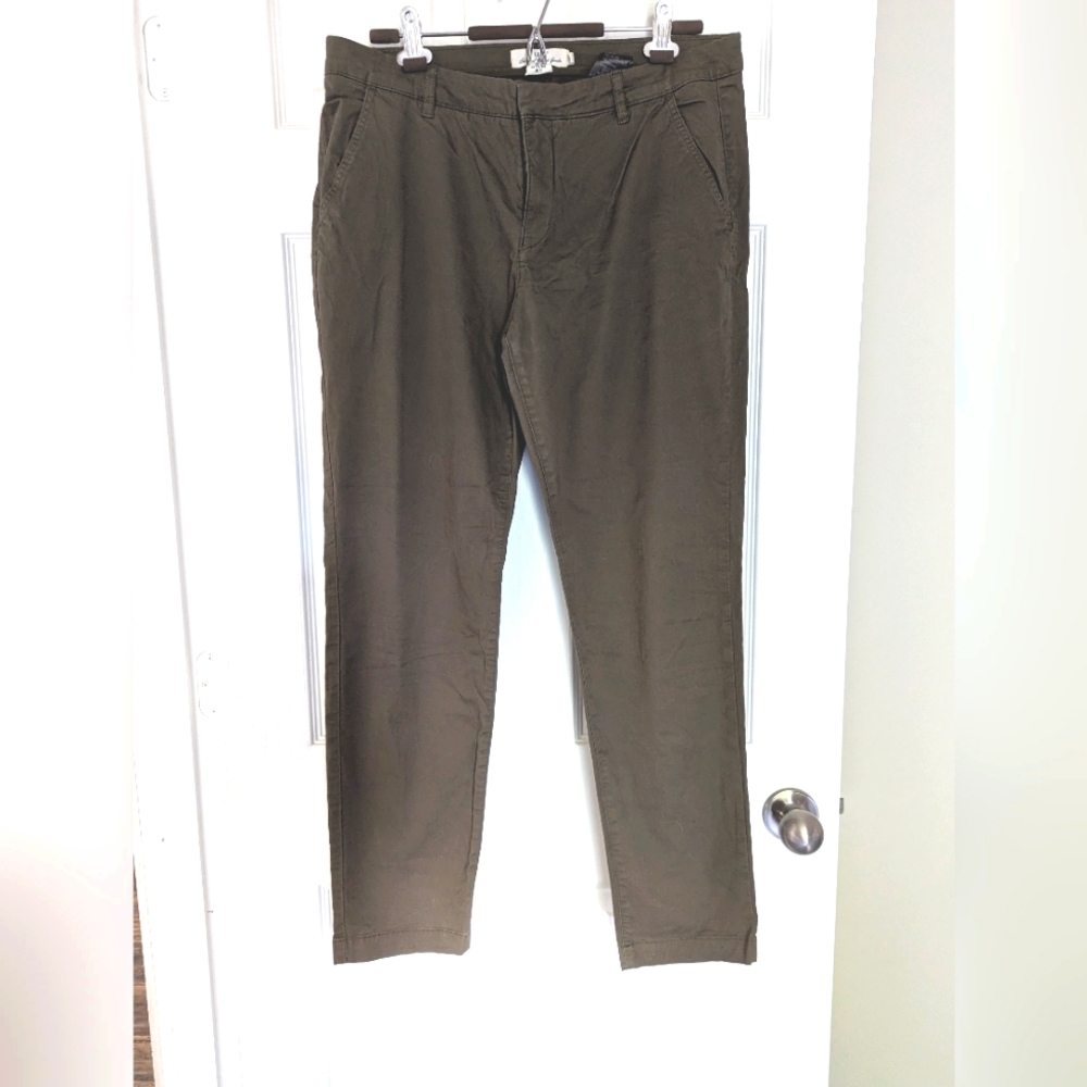 H&M - Army Green Chinos - size 12